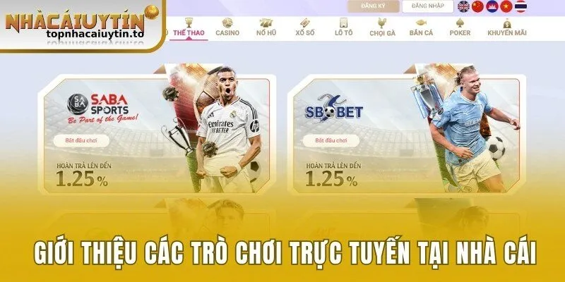 Giới thiệu các trò chơi trực tuyến tại nhà cái uy tín 